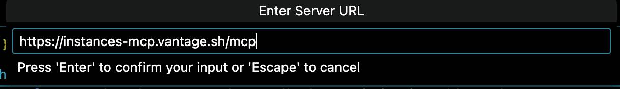 The URL input box