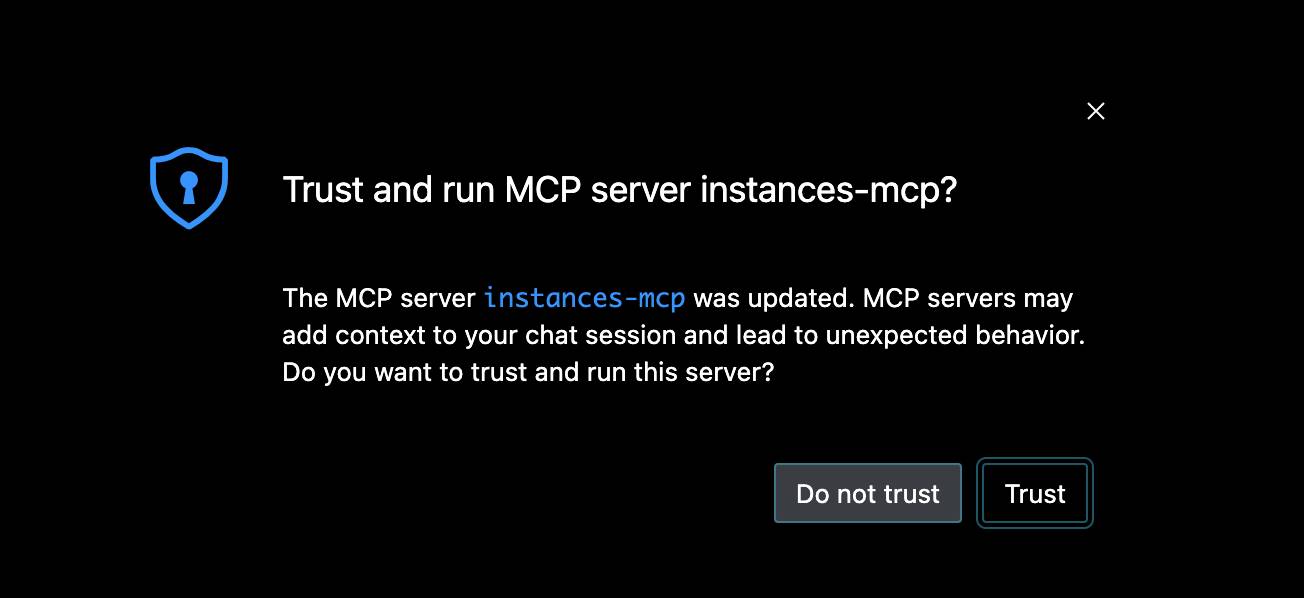 Clicking trust on the security prompt
